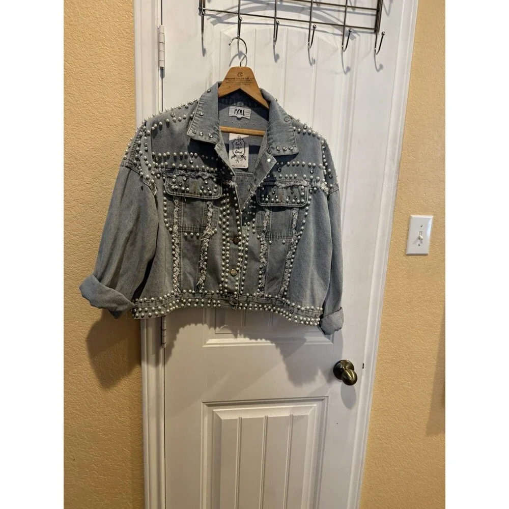 P Cill Jacket Studded Jacket, A Statement Piece To You . Size M - Picture 1 of 12